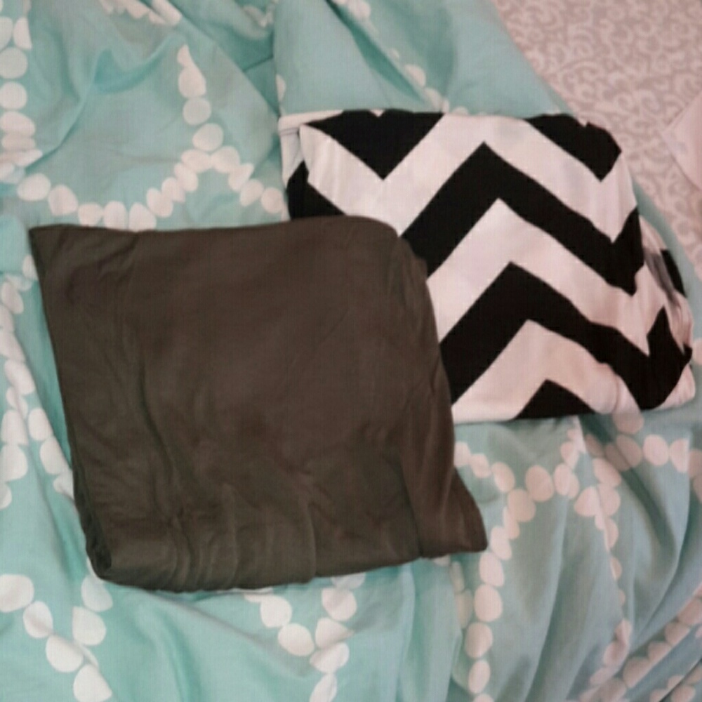 OLIVE GREEN AND CHEVRON STRIPES MAXI SKIRT BUNDLE